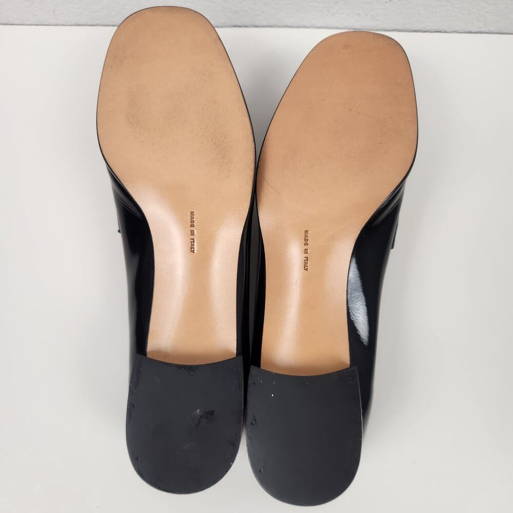 Salvatore Ferragamo Nero Nappy Calf Loafer Black Patent Leather 7.5B Narrow - Picture 10 of 12